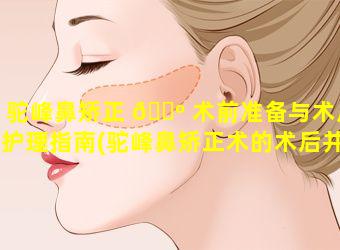 驼峰鼻矫正 🐺 术前准备与术后护理指南(驼峰鼻矫正术的术后并发症)